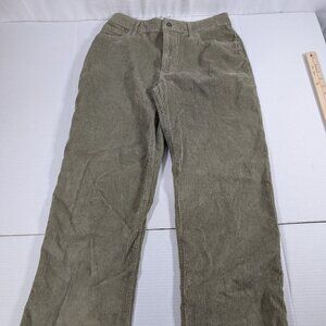 Hollister W26 Green Corduroy wide leg